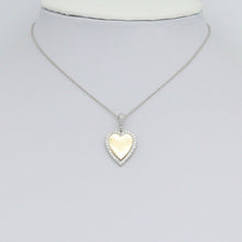 Load image into Gallery viewer, Dual Color Heart Charm Pendant, Sku#LX779