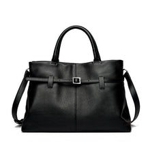 Load image into Gallery viewer, Women's Genuine Leather Tote Handbag – Large Capacity Shoulder Bag with Chain Strap