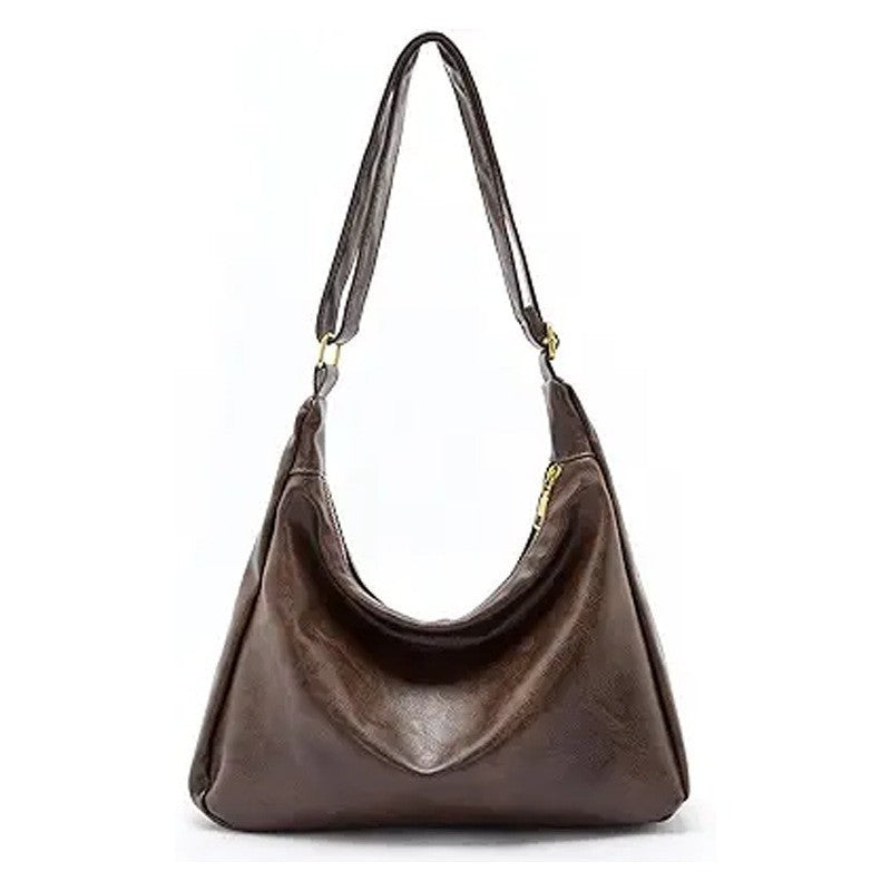 Women's PU Leather Crossbody Bag with Adjustable Strap - Compact Everyday Handbag