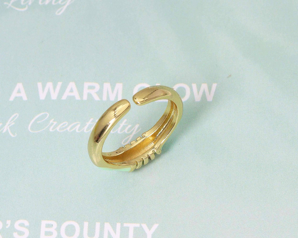 Colorful Enamel Adjustable Ring, Sku#X293