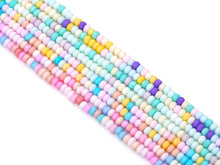 Load image into Gallery viewer, Colorful Smooth Rondelle Glaze Beads, 2.5x4mm, Sku#U1480c