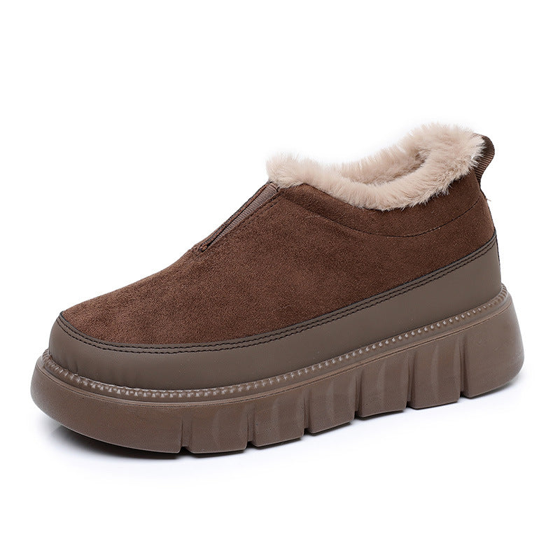 Women's Insulated Snow Boots – Soft Sole Slip-On Winter Boots | Black, Khaki, Brown