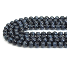 Load image into Gallery viewer, Genuine Blue Tiger Eye Round Smooth Beads, Sku#U1949