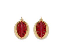 Load image into Gallery viewer, Gold CZ Enamel Watermelon Fruit Charm, Sku#LK730