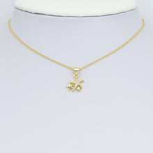Load image into Gallery viewer, Gold Clear CZ Starfish Charm Pendant, Sku#LK975