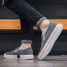 Load image into Gallery viewer, Men's Casual Slip-On Loafer Shoes – Lightweight Flat Heel | Black Beige Gray