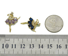 Load image into Gallery viewer, Colorful CZ Ballet Dancer Charm, Sku#JL116