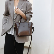 Load image into Gallery viewer, Minimalist PU Leather Shoulder Tote Bag