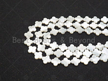 Load image into Gallery viewer, 14mm/18mm Clover Quatrefoil Mother of Pearl Beads, sku#T155