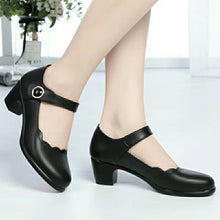 Load image into Gallery viewer, Chunky Heel Slip-On Shoes