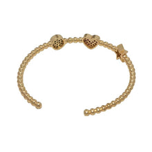 Load image into Gallery viewer, Gold Heart Five Star Beads Adjustable Bracelet, Sku#LD398