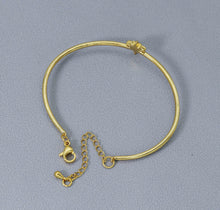 Load image into Gallery viewer, Thin Star Anchor Elephant Bangle, O108C