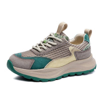 Load image into Gallery viewer, Women's Retro Color-Block Dad Sneakers – Breathable Lace-Up Casual Shoes