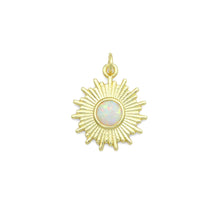 Load image into Gallery viewer, White Opal Sunburst Charm Pendant, Sku#LX807