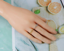 Load image into Gallery viewer, CZ Butterfly Adjustable Ring, Sku#B168