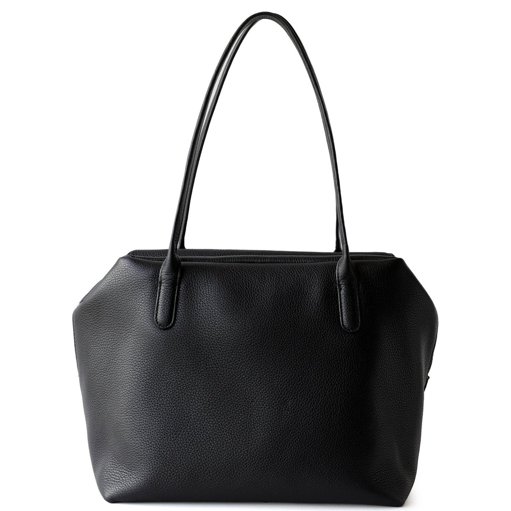Women's Genuine Leather Shoulder Bag – Full-Grain Cowhide Handbag with Zipper & Card Holder