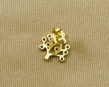 Load image into Gallery viewer, CZ Life Tree Latch Back Earring, Sku#LD204