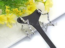 Load image into Gallery viewer, Enamel CZ Five Point Star Shape Stud Earring, Sku#J136