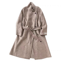 Load image into Gallery viewer, Loose-fitting Double-faced Cashmere Coat, Extra-thick Wool Overcoat