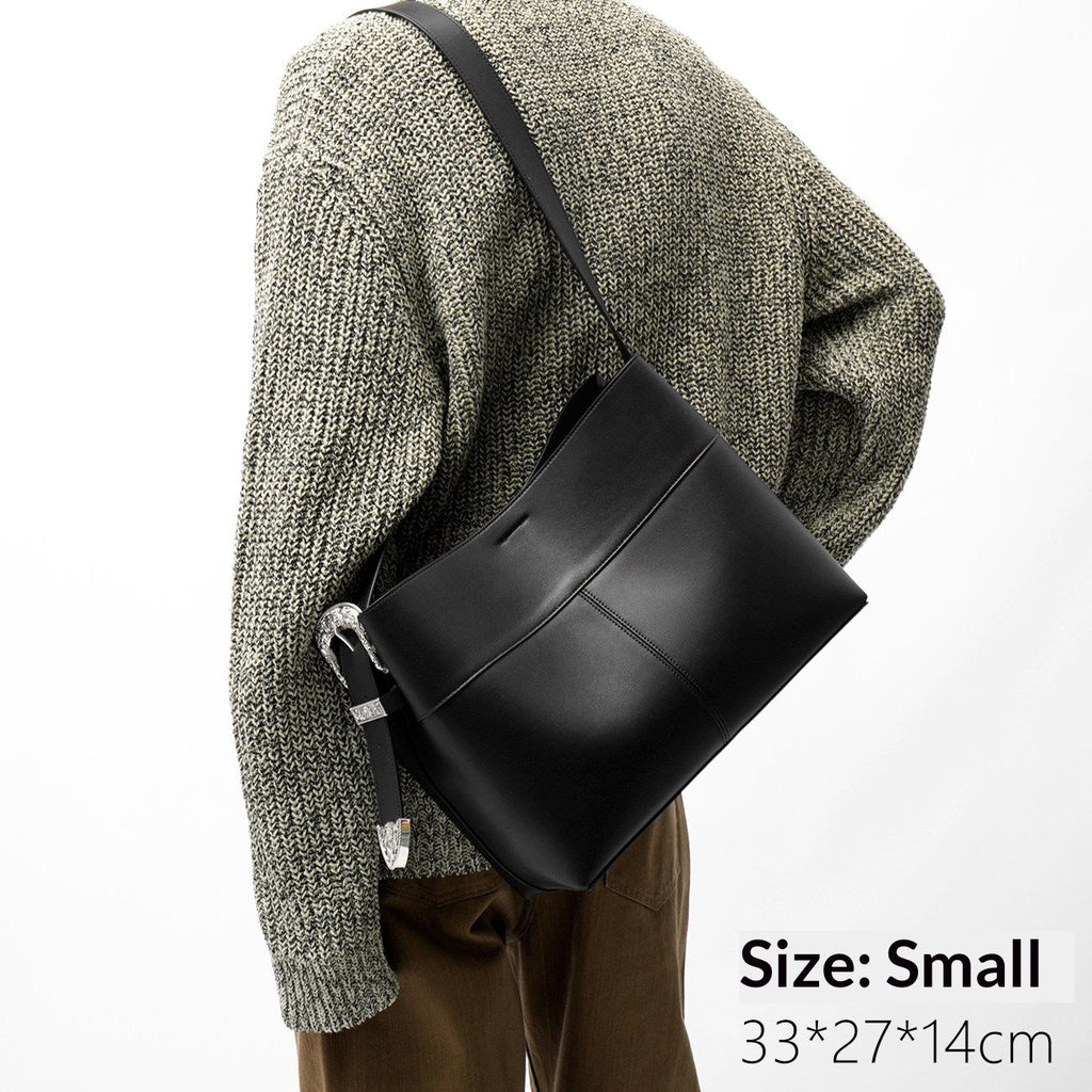 Men's Large Silver Quilted Crossbody Bag – Urban Minimalist PU Leather Shoulder Bag