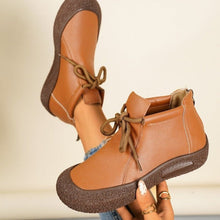 Load image into Gallery viewer, Women's Retro Lace-Up Soft Leather Casual Shoes - Plus Size Available