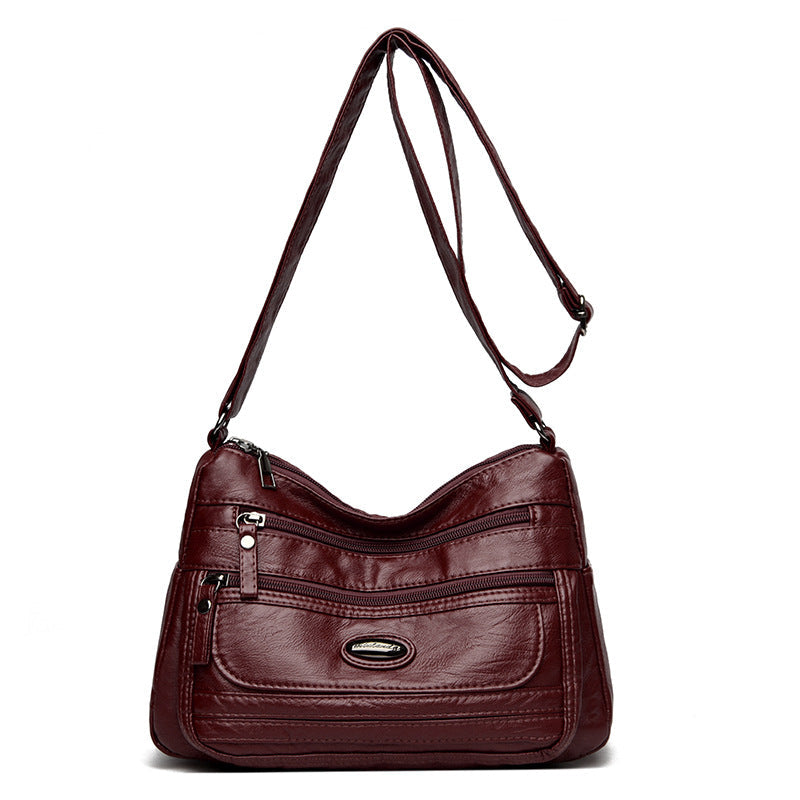 Women's Lightweight Soft PU Crossbody Shoulder Bag – Adjustable Strap, Multi-Color