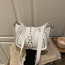 Load image into Gallery viewer, Studded Underarm Crossbody Bag – Minimalist PU Leather Shoulder Bag for Women