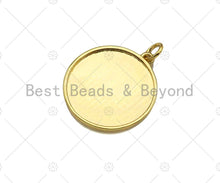 Load image into Gallery viewer, Dianty Embossment Virgin Mary On Round Coin Shape Pendant/Charm,Dainty Medallion Charm, Necklace Bracelet Charm Pendant,19x21mm, Sku#L510