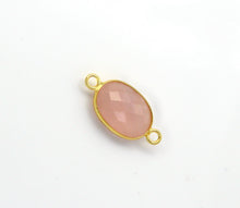 Load image into Gallery viewer, Gold Oval Gemstone Charm, Sku#LY23