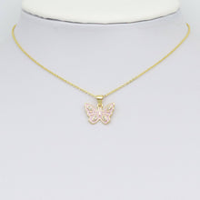 Load image into Gallery viewer, Pale Purple Pink Butterfly Charm Pendant, Sku#LK1065