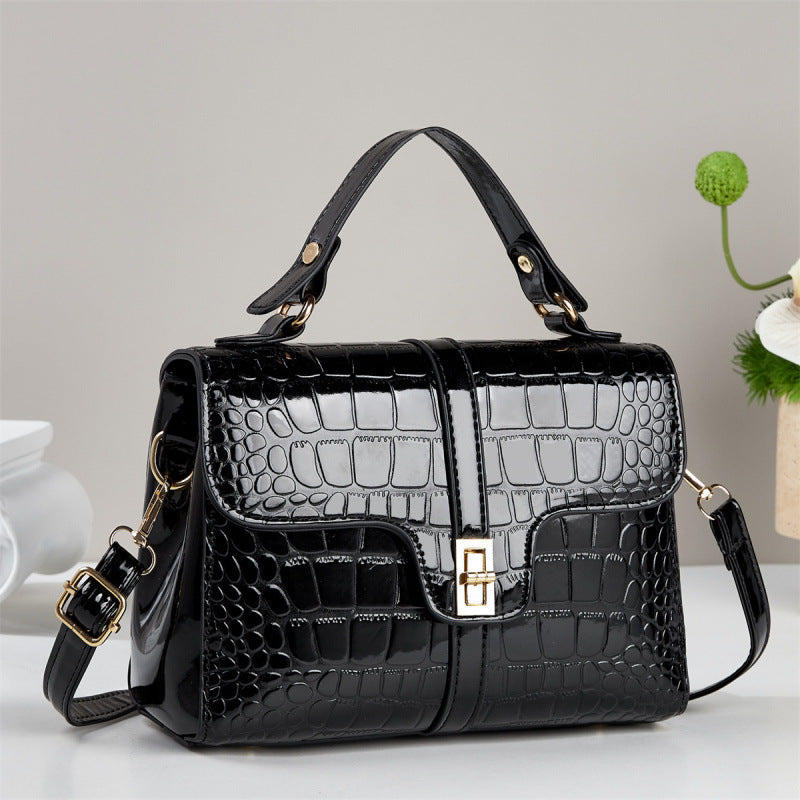 Women's PU Leather Crossbody Bag – Retro Flap Shoulder Bag with Multiple Compartments