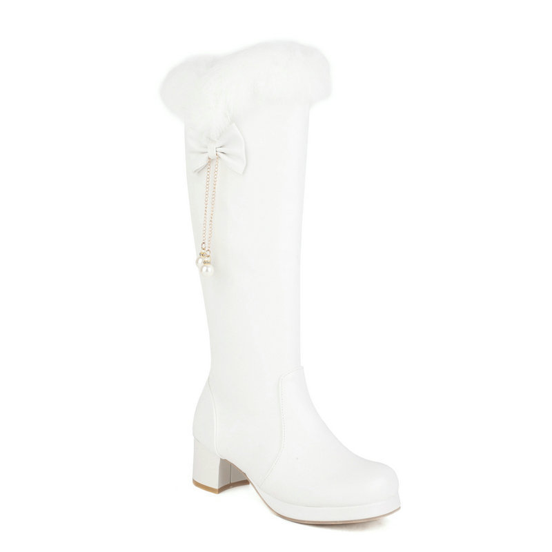 Women's Over-The-Knee Boots | Fleece-Lined Chunky Heel Winter Boots | Sarah Express