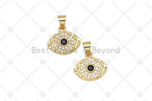 Load image into Gallery viewer, CZ  Evil Eye Charm, Sku#LK543