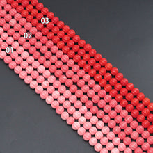 Load image into Gallery viewer, 10mm Pink Carved Pumpkin Jasper Beads, Sku#U2027