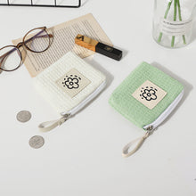Load image into Gallery viewer, Waffle Texture Wristlet Bag – Minimalist Cotton Wristlet Pouch | Sarah Express