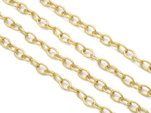 Load image into Gallery viewer, Gold Oval Link Chain by Yard/Necklace,sku#LD371/LD19