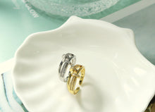 Load image into Gallery viewer, CZ Pave Double Band Ring,Sku#X290