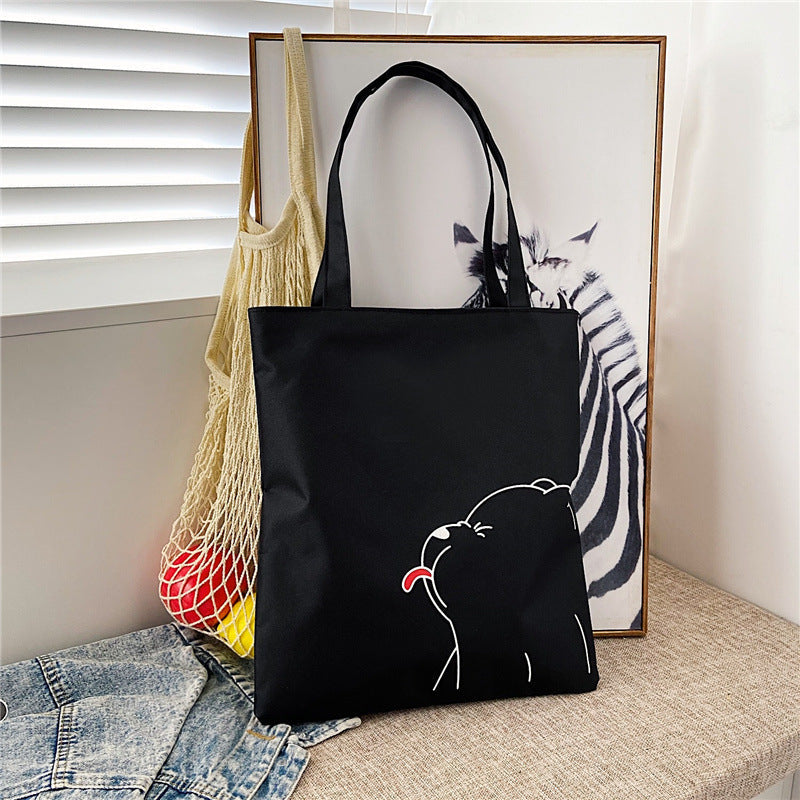 Women's Graphic Print Shoulder Bag – Cute Printed Mommy Tote with Multiple Pockets