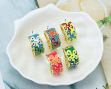 Load image into Gallery viewer, Enamel Band Adjustable Ring, Sku#X307