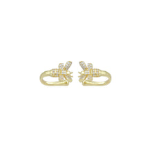 Load image into Gallery viewer, Gold CZ Bee Ear cuff, Sku#A304