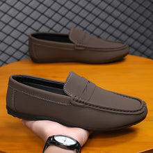 Load image into Gallery viewer, Men's Solid Color Penny Loafers - Slip-On Casual Dress Shoes