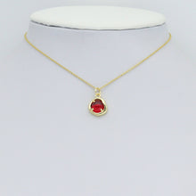 Load image into Gallery viewer, Various Color Stone Round Shape Charm Pendant,Sku#LD736