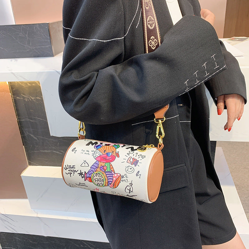 Women's White Bucket Bag - Minimalist PU Leather Crossbody Shoulder Bag | Sarah Express