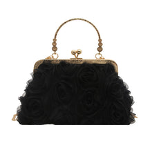 Load image into Gallery viewer, Rose Pattern Women's Crossbody Bag with Chain Strap | Chic Everyday Handbag
