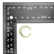 Load image into Gallery viewer, Gold Silver Swirled Diamond CZ Adjustable Ring, Sku#A342