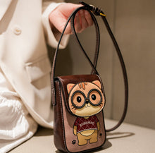 Load image into Gallery viewer, Women's Cartoon Crossbody Phone Bag - Western Style Color Block Design