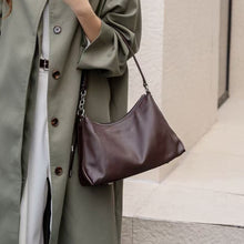 Load image into Gallery viewer, Women's Genuine Leather Crossbody Bag – Natural Cowhide Shoulder Bag