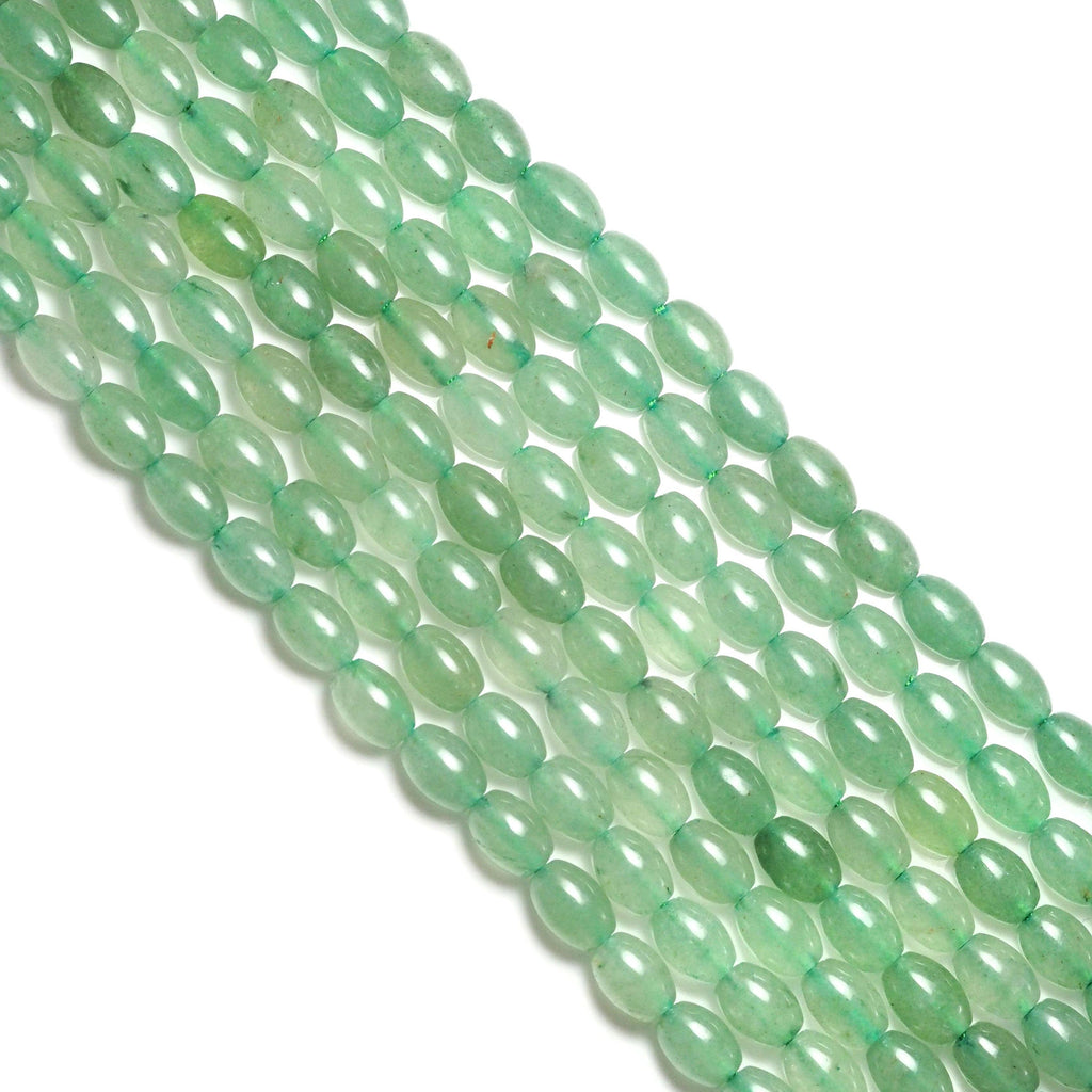 Genuine Green Aventurine Drum Shape Smooth Beads, Sku#U1735