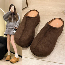 Load image into Gallery viewer, Women's Suede Platform Slippers - Height Boosting Comfort Shoes