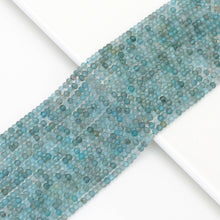 Load image into Gallery viewer, Genuine Blue Apatite Faceted Rondelle Beads, Sku#U1684